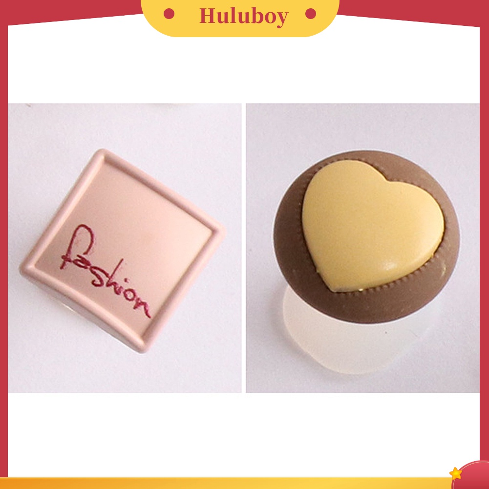 Huluboy Huluboy♡ 8pcs / Set Pemisah Jari Kaki Bentuk Hati / Kotak Bahan Silikon Untuk Pedicure DIY