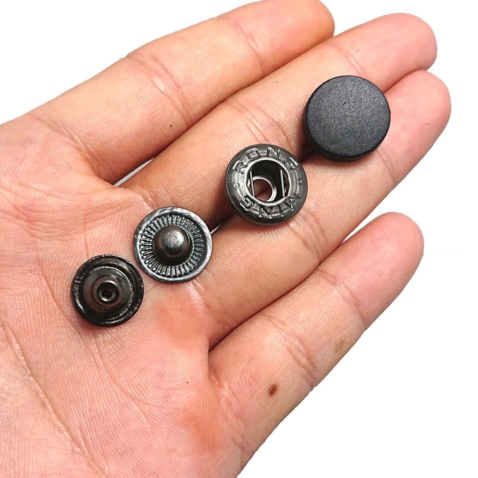 [KODE EEGI8] KANCING CETET BESI MING RONG 15 MM PER 12 PASANG