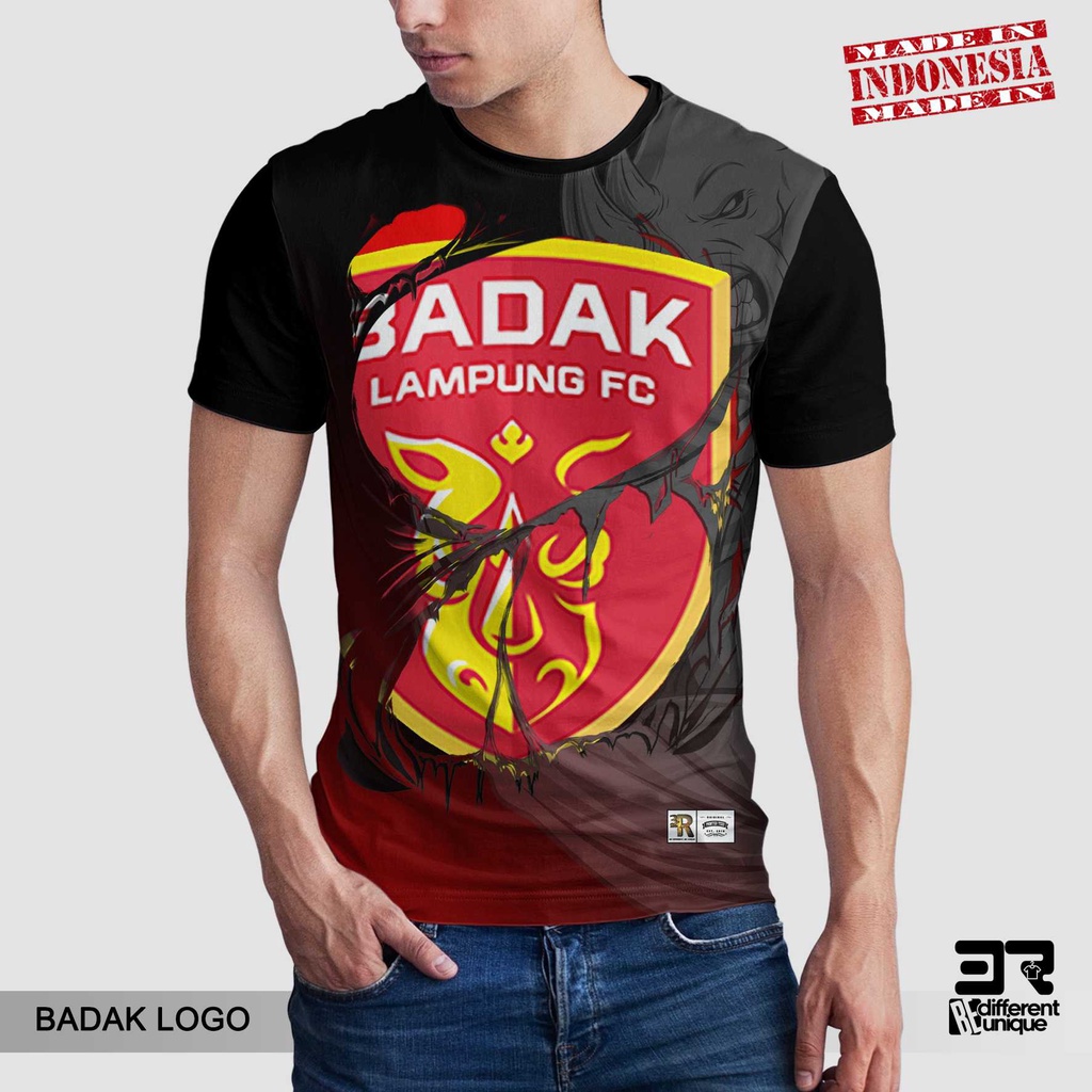 [ COD ] KAOS PRINTING GAMBAR TEAM SEPAK BOLA BADAK LAMPUNG LOGO - BAJU DISTRO ORIGINAL MOTIF UNIK AT