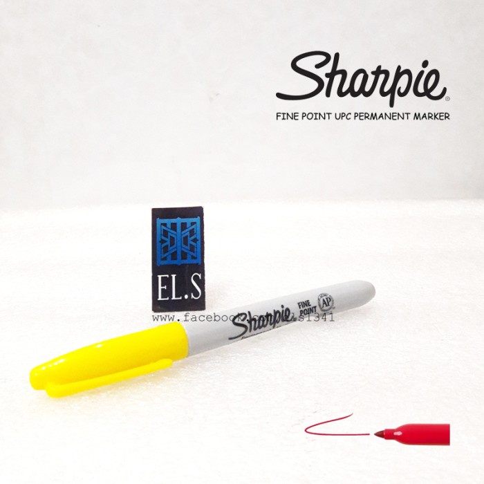 

Hemat Sharpie Fine Point Permanent Marker - Yellow Hot Sale