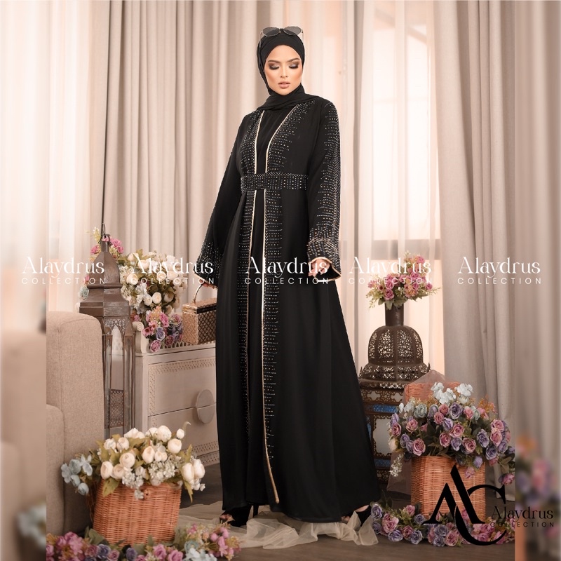 Abaya Gamis Maxi Dress Arab Saudi Bordir Zephy Turki Haji Umroh Dubai Turkey 811