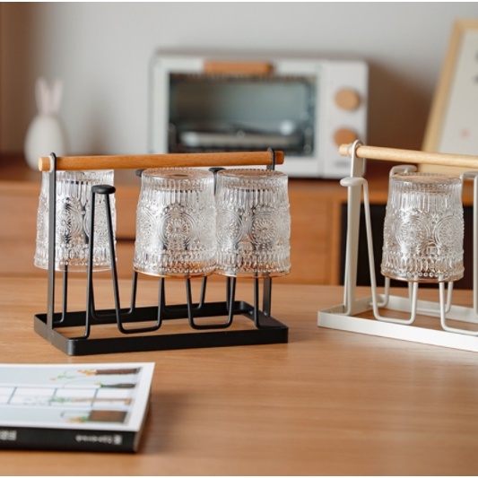 Rak Gelas Gantung 6 Slot / 6 Slot Cup Holder / 6 Slot Cangkir Tempat Gelas