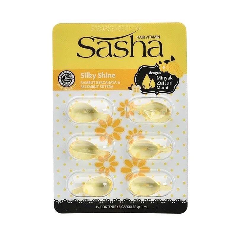 Sasha Hair Vitamin Rambut isi 6