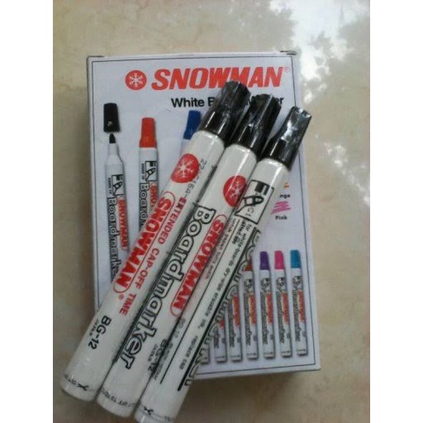 

Spidol Boardmarker Snowman (hitam,biru,merah)