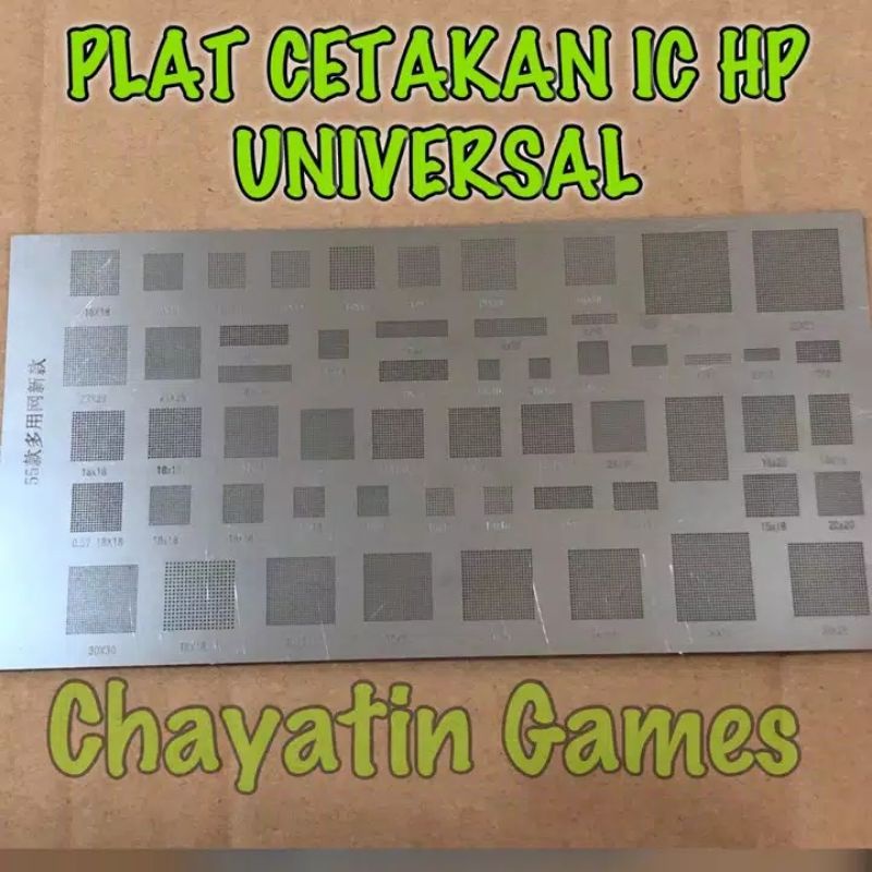 Jual Cetakan Ic Hp Ponsel Type Universal Plat Cetakan Ic Hp