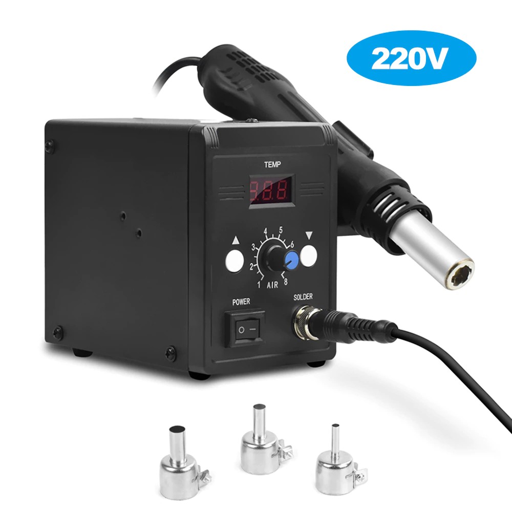 Jual IMPORT 2in1 Digital Hot AirGuns Desoldering Station Controlled