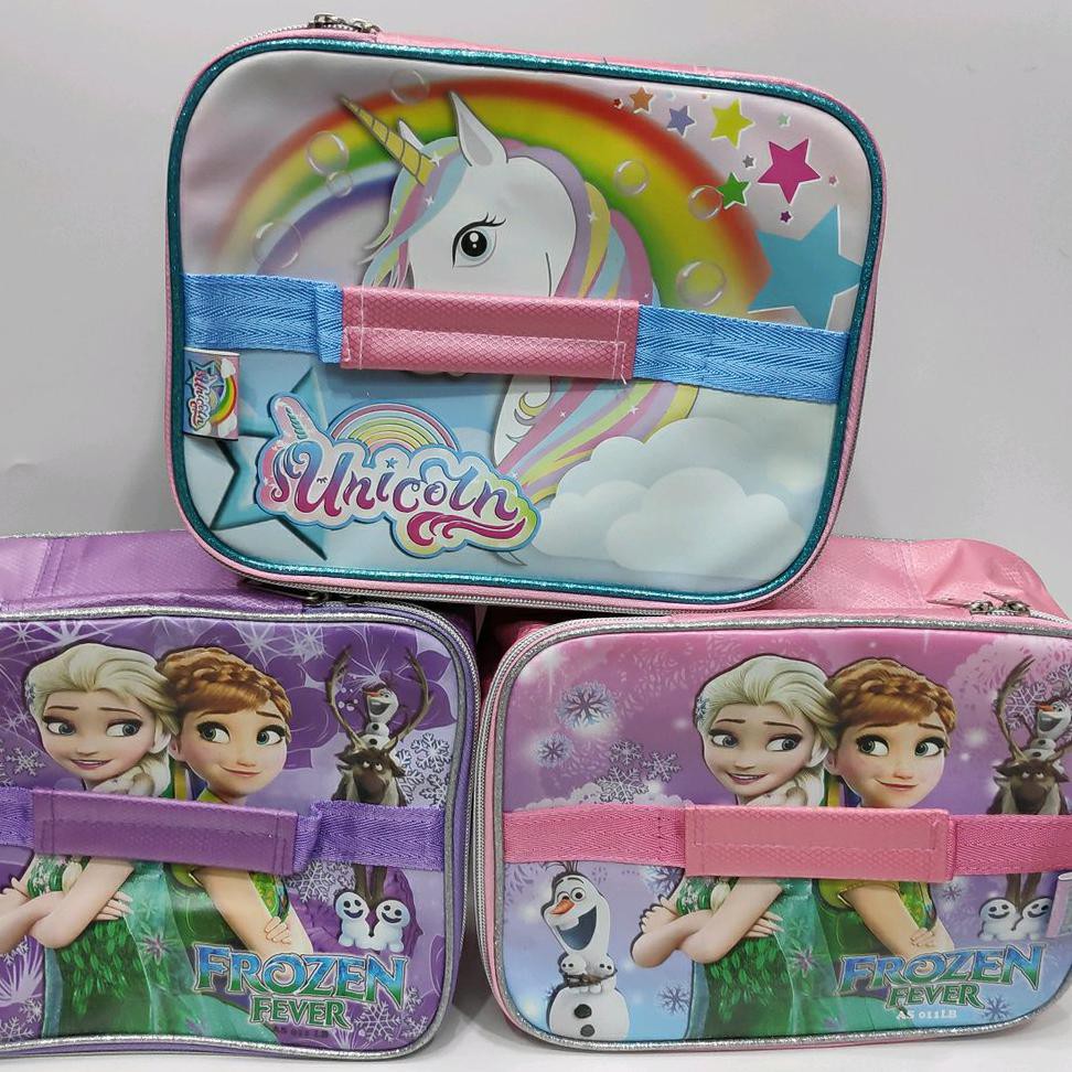 TERLARIS Lunch box makan. tas bekal. tas karakter anak. kotak makan