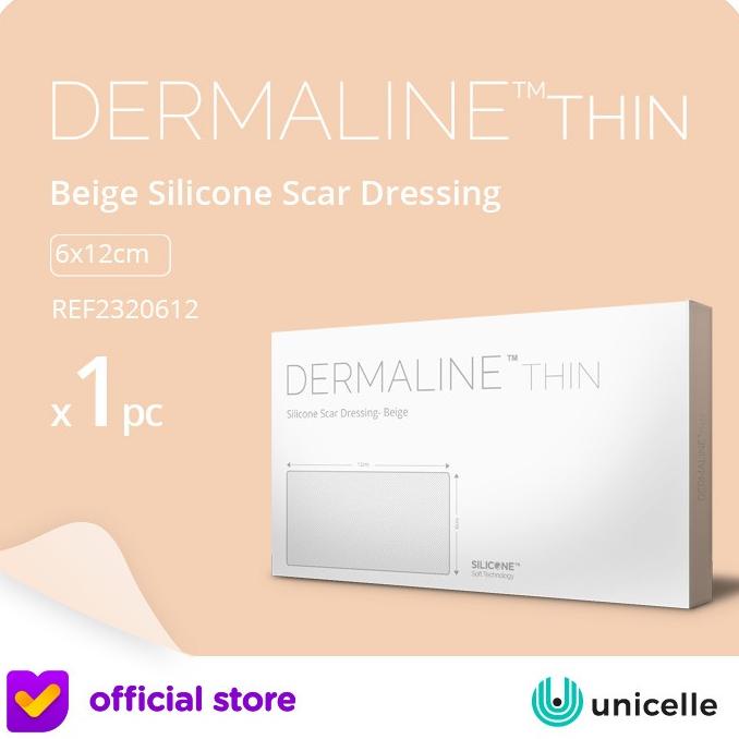 Perawatan Keloid - Dermaline Thin - Silicone Scar Sheet - 6x12cm/pc