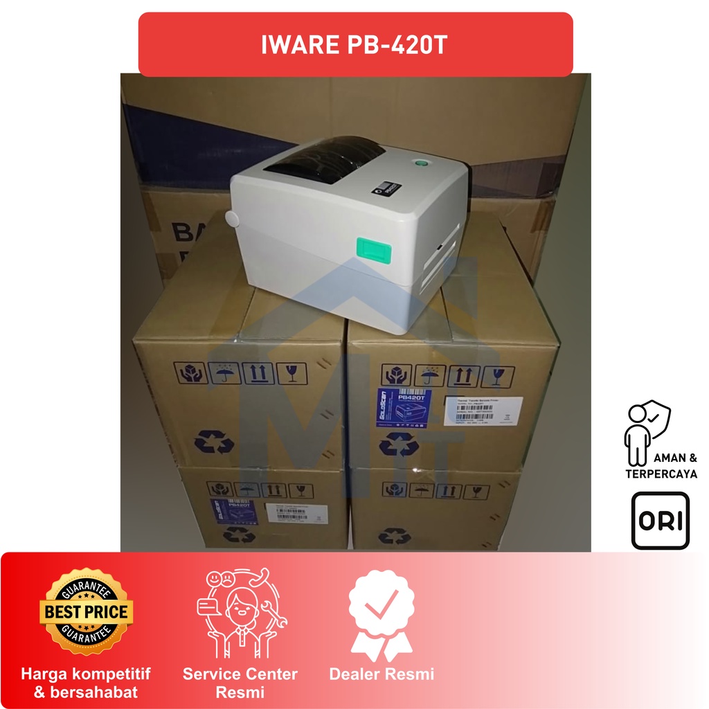 PRINTER BARCODE LABEL IWARE PB420T PB-420T SETARA ZD230T ZD 230T