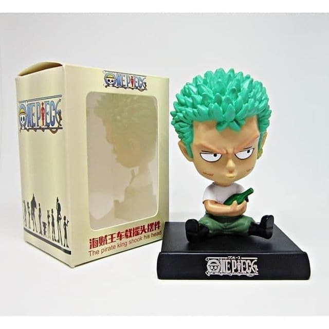 Super Sale! PAJANGAN DASHBOARD MOBIL ZORO ONE PIECE DUDUK BONEKA MINIATUR FIGURE