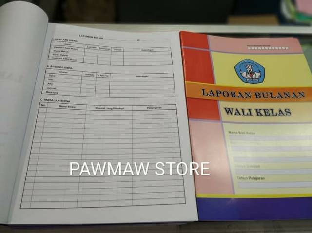 Buku Laporan Bulanan Wali Kelas Shopee Indonesia