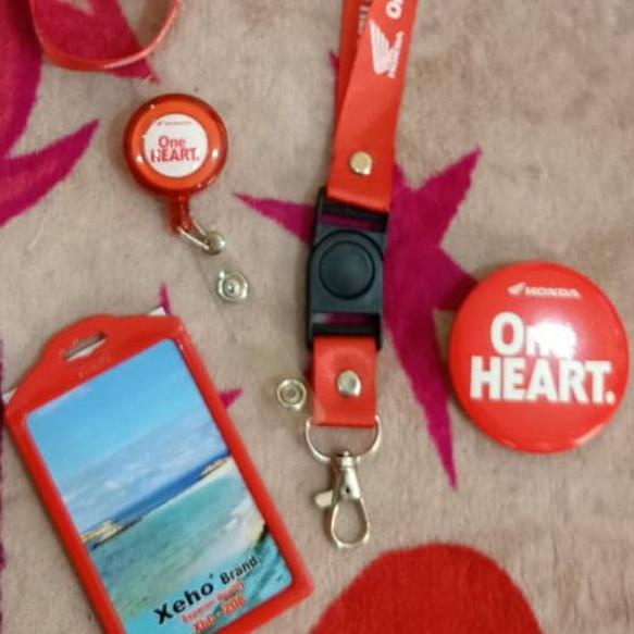 

[KODE BKNL9] paket tali Id card HONDA one heart ( ecer )ready stok