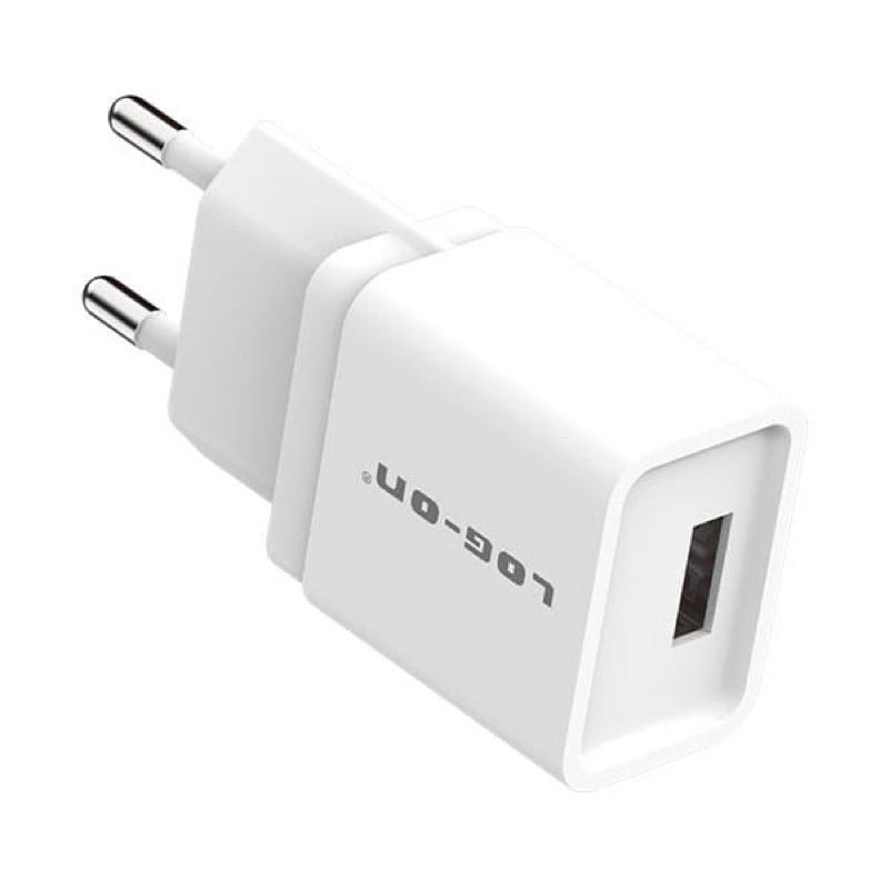 ADAPTOR CHARGER - BATOK CHARGER 1 USB LOG-ON LO-C01 5V 1.2A