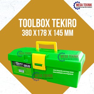 Tool Box / Toolbox / Kotak Peralatan Merk Tekiro PVC ukuran 38 cm