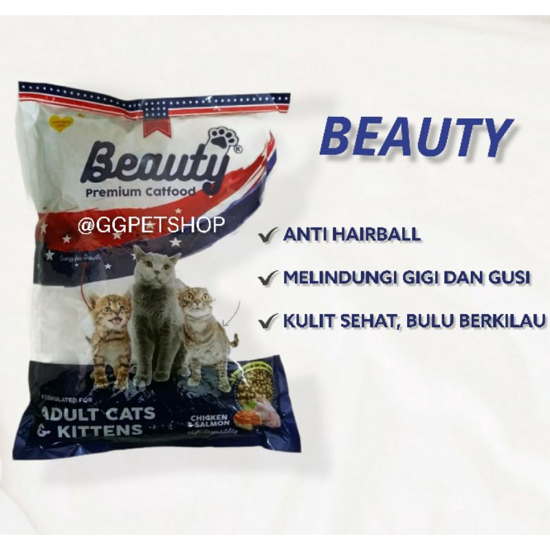 BEAUTY  DRY FOOD 1KG / MAKANAN KUCING BEAUTY DRY FOOD 1KG