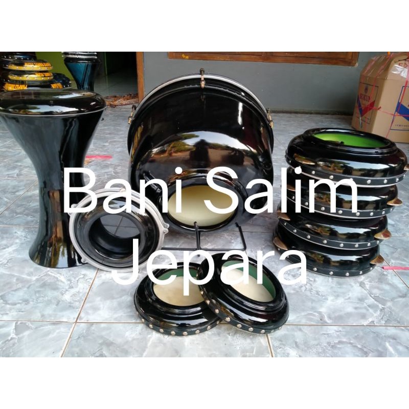 Hadroh 1 Set Polos Hitam Berkualitas Asli Jepara Bergaransi