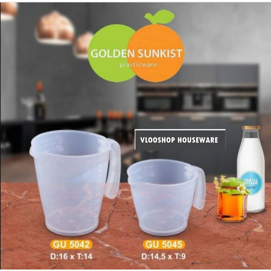 GOLDEN SUNKIST GELAS TAKAR 1000 ML &amp; 500 ML | GELAS UKUR | TEKO UKUR | TEKO TAKAR