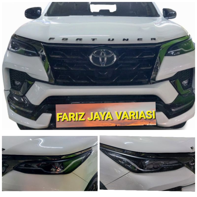 GARNIS LAMPU FORTUNER TAHUN 2021 2022 COVER HEADLAMP FORTUNER GR SPORT