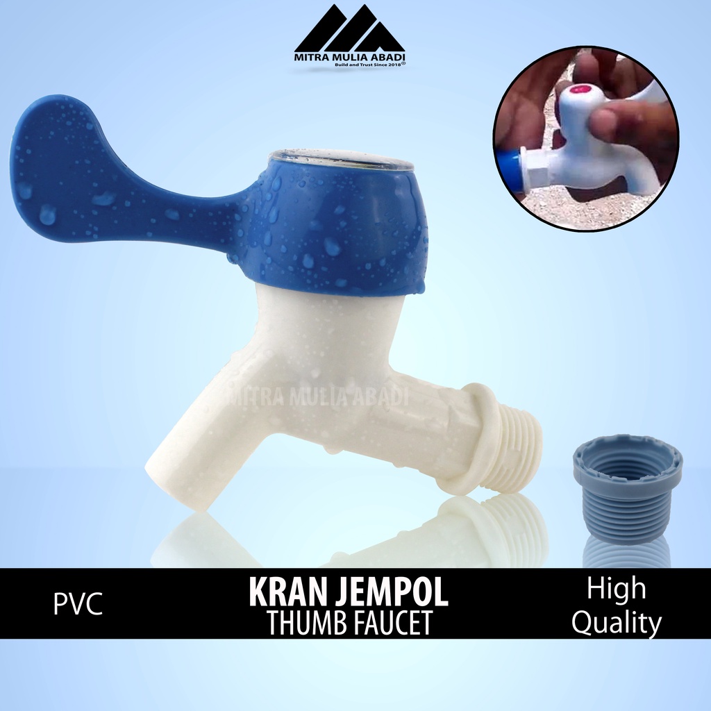 KRAN AIR JEMPOL PVC  1/2 3/4 INCI