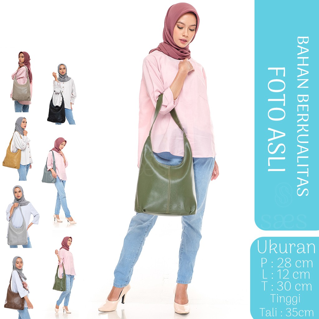 TAS SELEMPANG HOBO BAG WANITA saes (resleting) Murah Akasia saes store 008