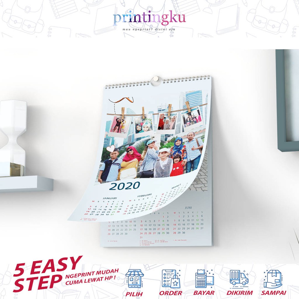 Jual Cetak Kalender Custom Kalender Dinding Gantung Murah