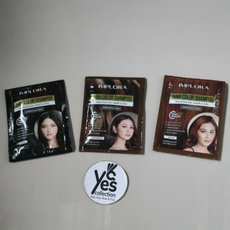 Implora Cat Semir Pewarna Rambut Permanent Hair Color Bleaching Ash Grey Bronze Blonde burgundy Dark Brown Red Wine