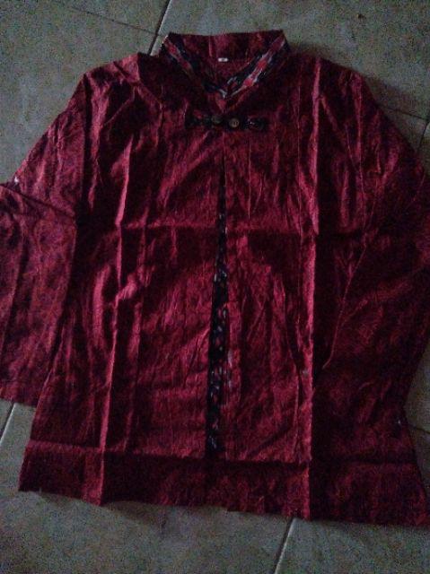 Atasan Batik Dolby Dolbi Dobby Doby Tenun Sutra Tulis Halus Katun Atbm Baron ,sarombit Atasan