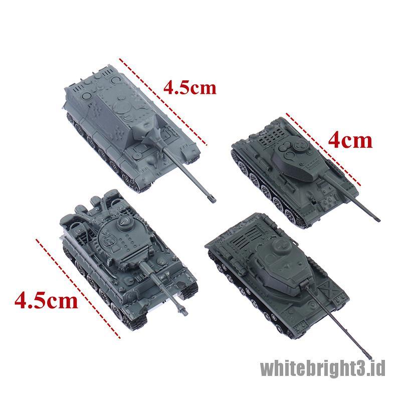 1pc 1:144 Model Toy 4D Sand Table Plastic Tiger Tanks World War II Germany Tank、