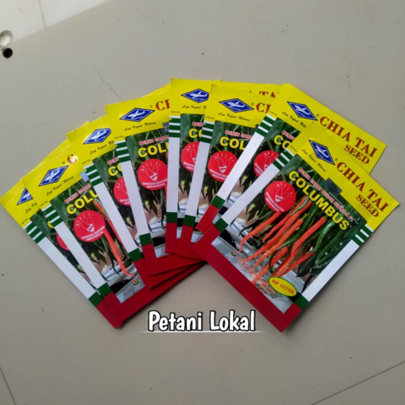 Benih Cabai Merah columbus/Cabe Merah Besar Hibrida F1 COLUMBUS isi 10 g
