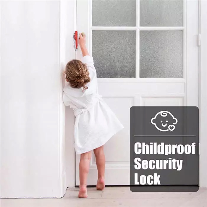 Slot Pintu Penahan Pintu Engsel Pengaman Tambahan Untuk Keamanan Anti Lockpick Baby Safety Lock Door