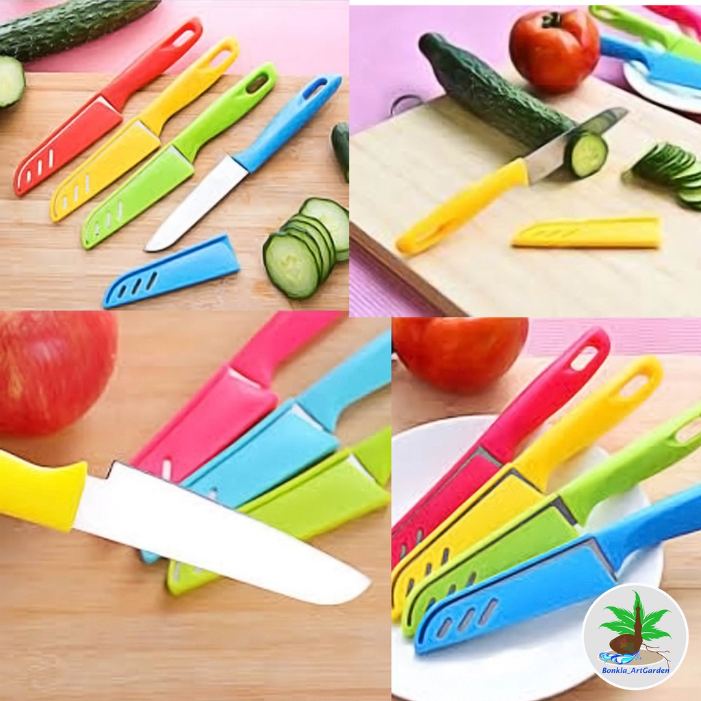 PISAU BUAH DAN SAYUR UNIK WARNA-WARNI, KEROK BONSAI KELAPA