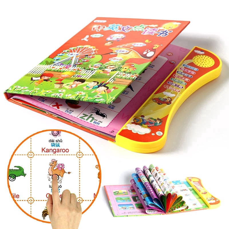Chinese/English Ebook Kids Baby English Touchpad Voice Learning Book
