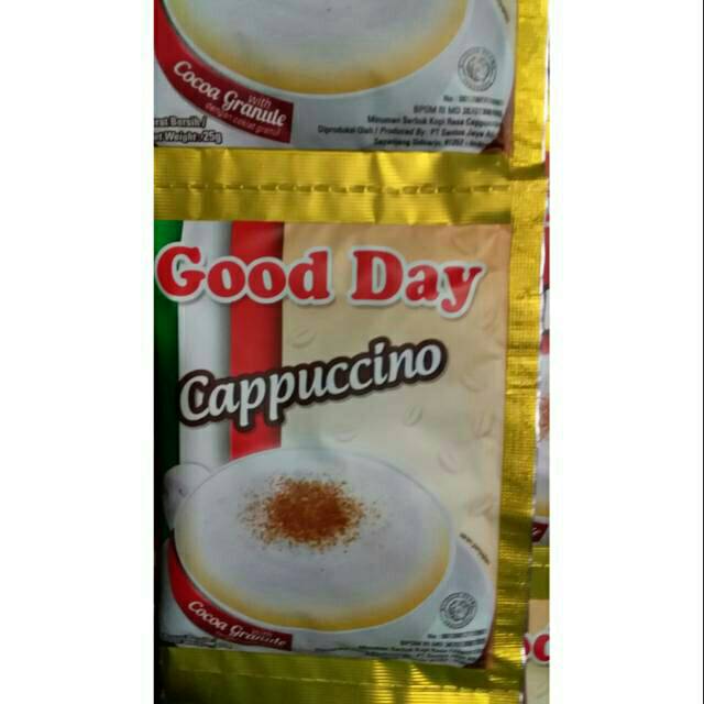 

Good day cappucino 10sachet x 25gram