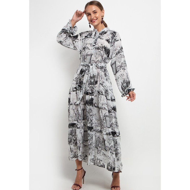 Kamilaa by Itang Yunasz Gamis Modern Off White