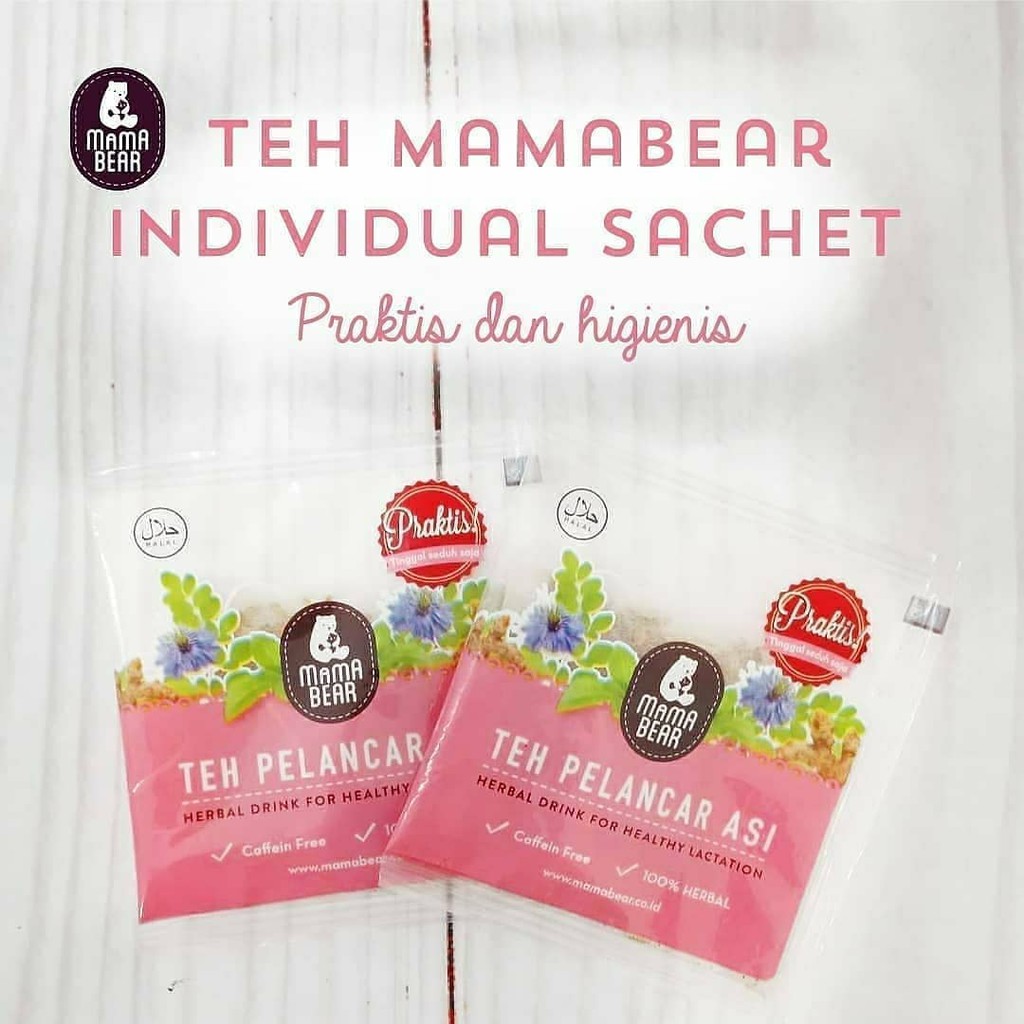 Mamabear TEH Pelancar ASI Booster SACHET / Mama Bear Penambah ASI ASLI 1000% !!