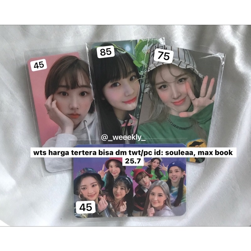 photocard pc weeekly bene withdrama tarot jihan jaehee jiyoon group