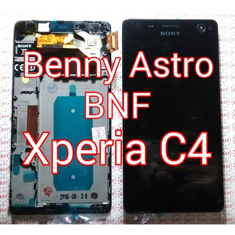 LCD TouchScreen   Frame   Lensa Kaca Kamera Depan   Sony Xperia C4 Dual   E5333   E5343   E5363
