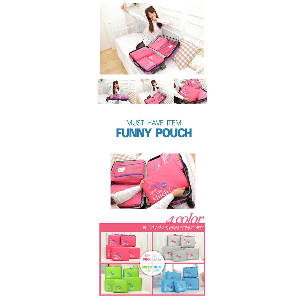 TBI 5pcs TRAVEL KOREAN BAG ORGANIZER