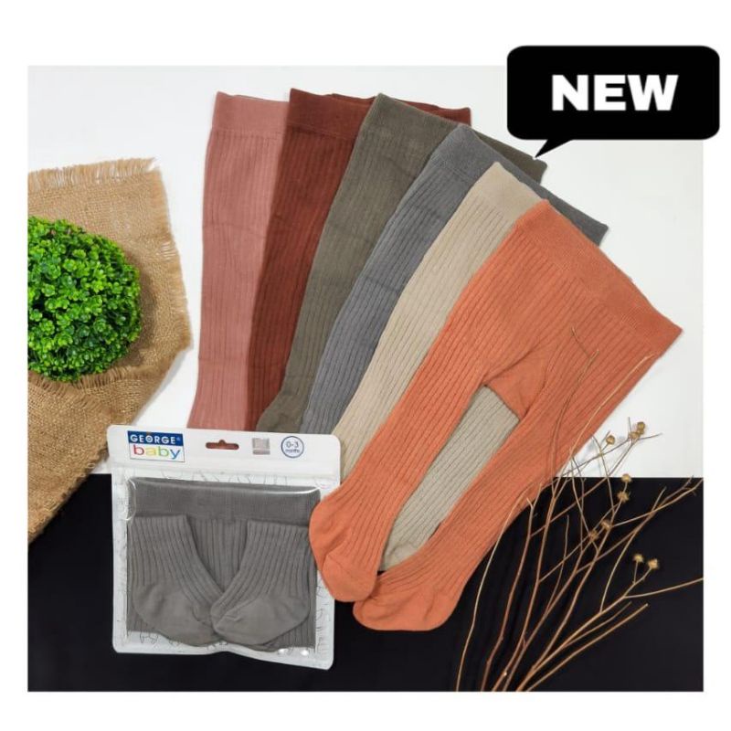 GEORGE BABY legging tutup kaki stocking double cylinder polos new premium