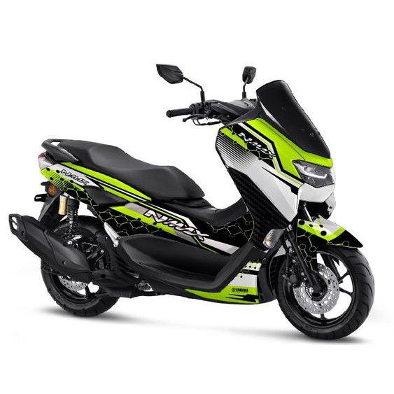 Stiker Decal Full Body New Nmax 2020 Facelift  Grafis Techno Hijau