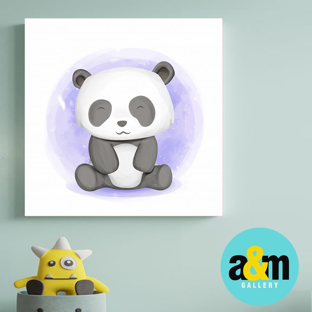 Hiasan Dinding Kamar Bayi Gambar Binatang Lucu ( 20 X 20 ) Pajangan Anak Dekorasi Bayi Wall Decor Tema BINATANG - A&amp;M