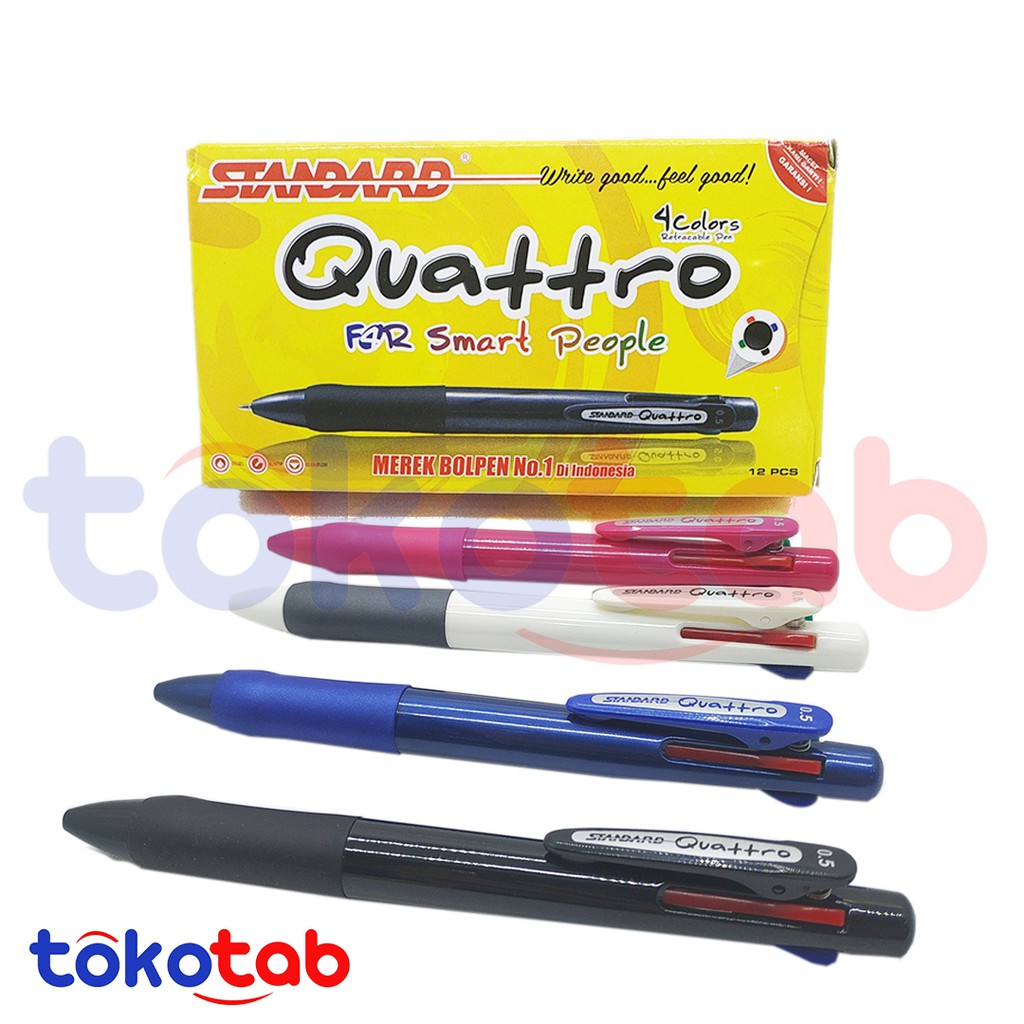 

Standard Quattro Bolpoin Pulpen 4 Warna