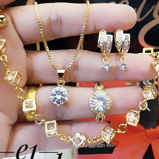 Xuping set perhiasan lapis emas 24k 2103m