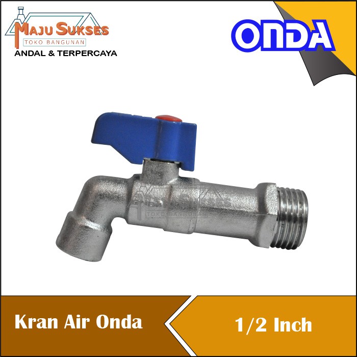 KRAN ONDA KERAN ONDA KRAN AIR ONDA KRAN TEMBOK TAMAN KUNINGAN BESI KRAN KUBC BC ONDA CEBOL 1/2" INCH