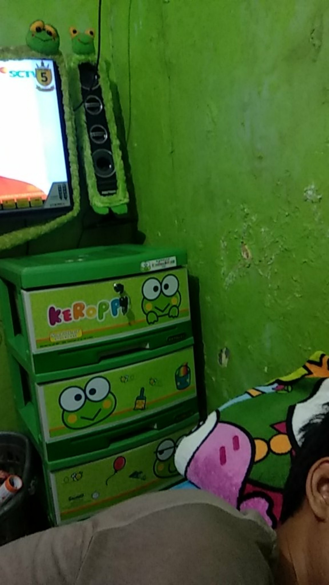 Lemari Pakaian Plastik Lemari Laci Susun 4 Lemari Karakter Anak