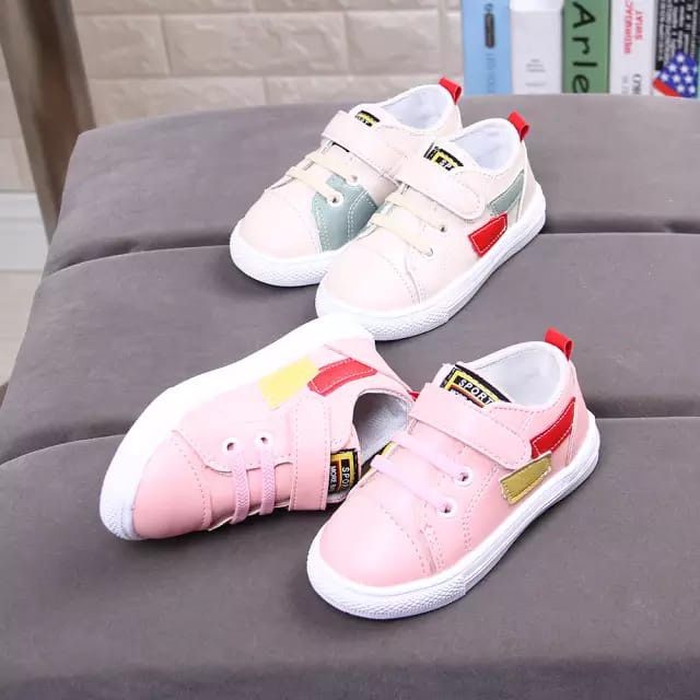  - Sepatu Kets Sport Velcro Bertali Anak Unisex DR-01