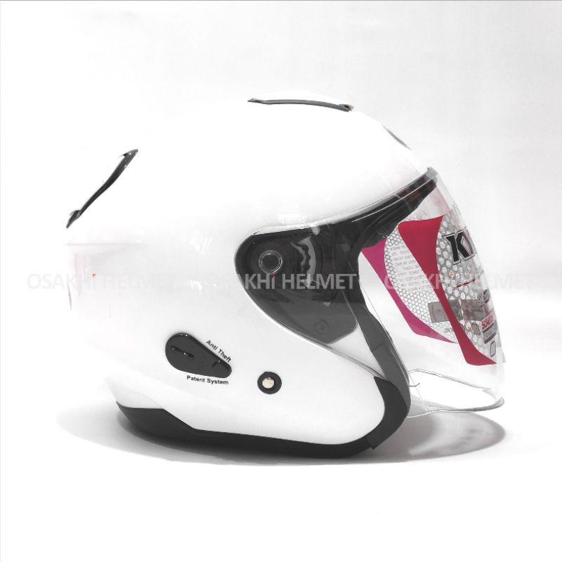 KYT Kyoto White Solid Putih Helm KYT Helmet