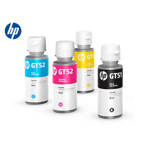 Tinta HP GT-51 hitam dan GT-52 CMY satuan