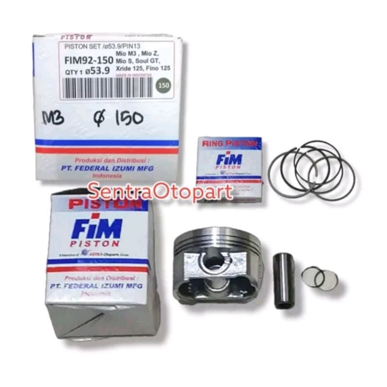 Piston seher kit mio m3 fino 125 mio z oversize 150 fim