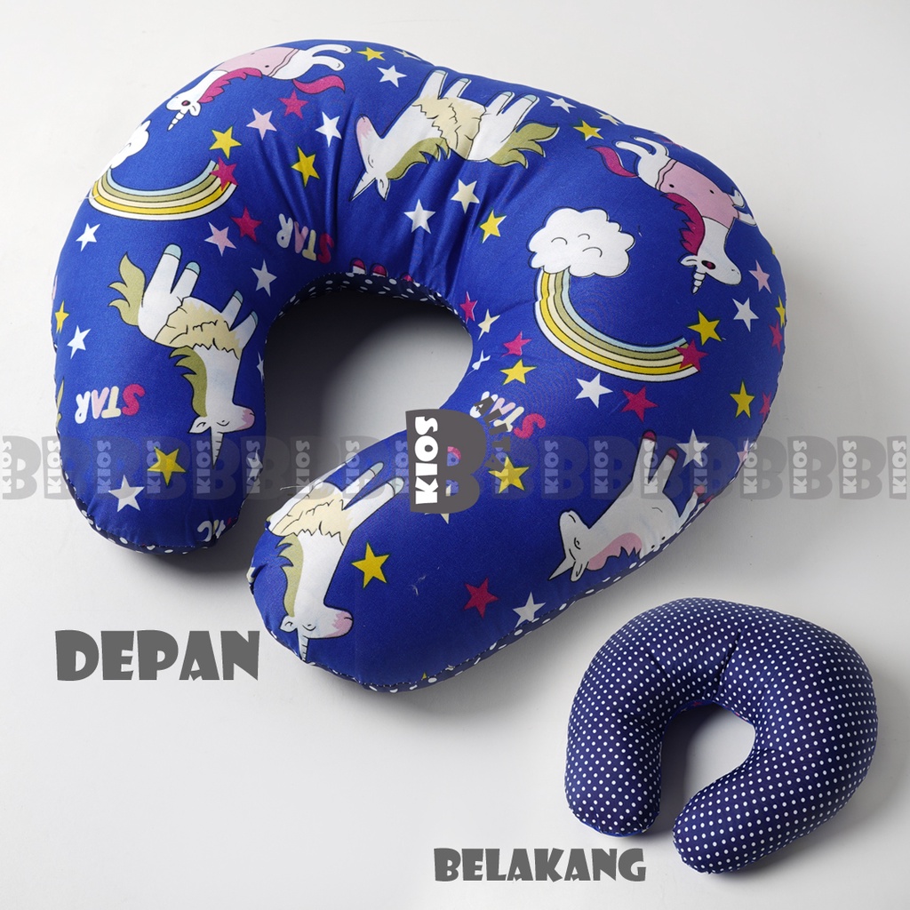 paket bantal menyusui dan apron cover menyusui / Bantal Menyusui - Nursing Pillow - Bantal alas menyusui-unicorn